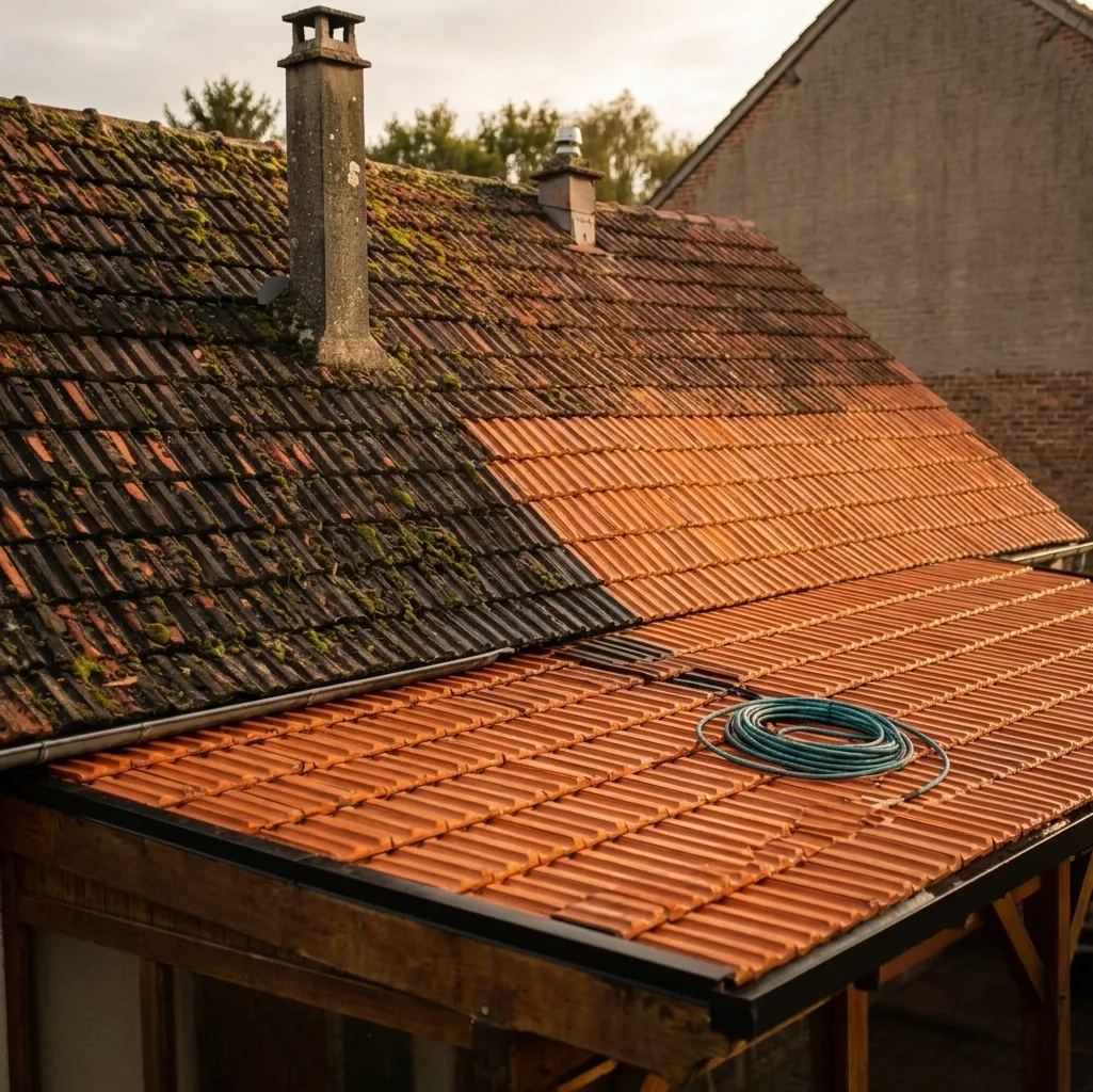 Démoussage de toiture à Champs-sur-Marne